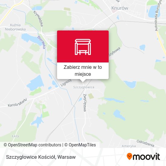 Mapa Szczygłowice Kościół