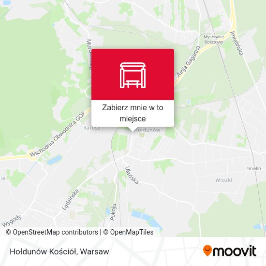 Mapa Hołdunów Kościół