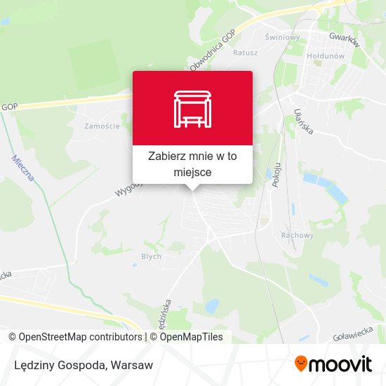 Mapa Lędziny Gospoda