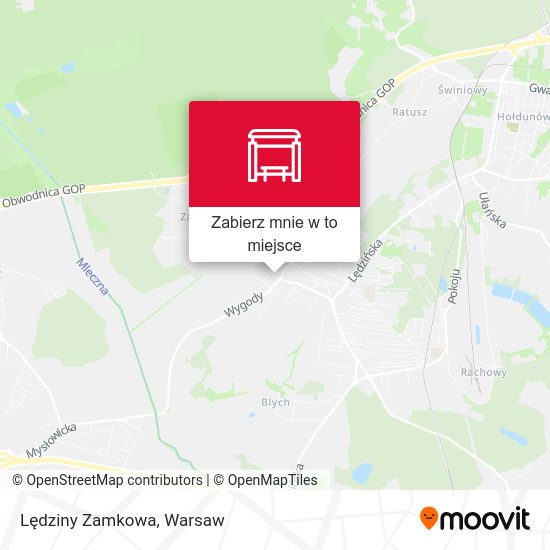 Mapa Lędziny Zamkowa