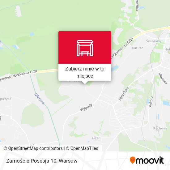 Mapa Zamoście Posesja 10