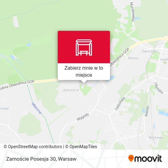 Mapa Zamoście Posesja 30