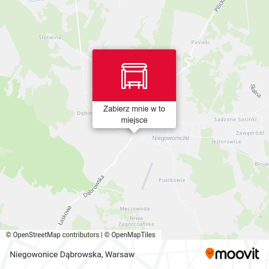 Mapa Niegowonice Dąbrowska