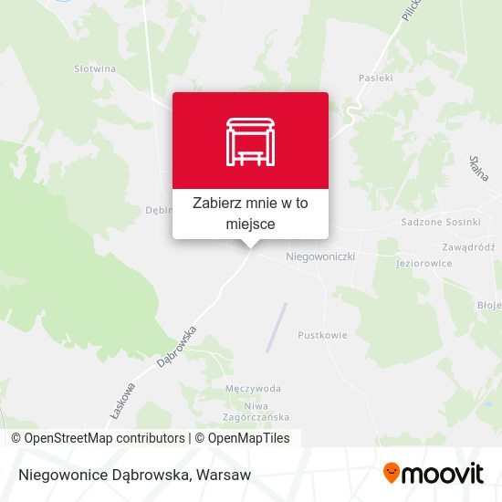 Mapa Niegowonice Dąbrowska