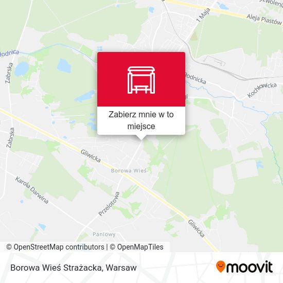 Mapa Borowa Wieś Strażacka