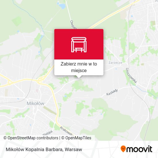 Mapa Mikołów Kopalnia Barbara