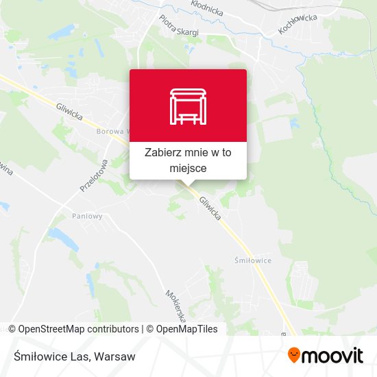 Mapa Śmiłowice Las