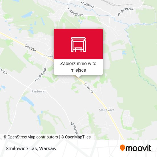 Mapa Śmiłowice Las