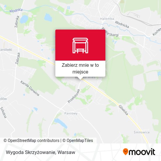 Mapa Wygoda Skrzyżowanie