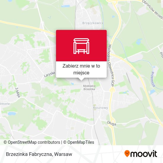 Mapa Brzezinka Fabryczna