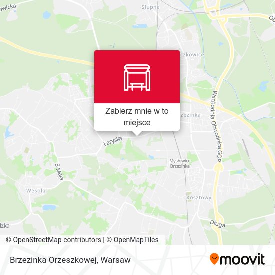 Mapa Brzezinka Orzeszkowej