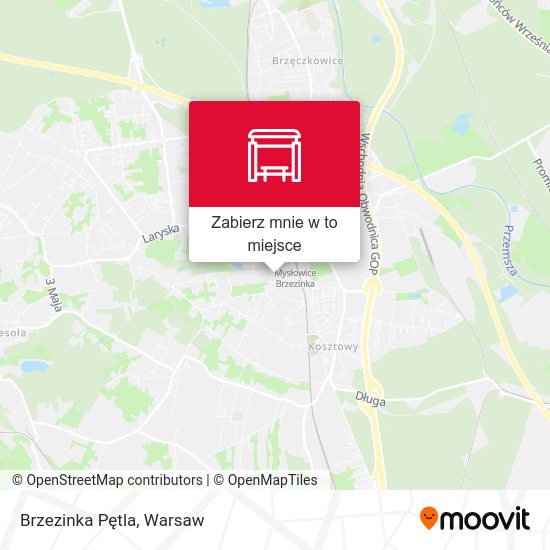 Mapa Brzezinka Pętla