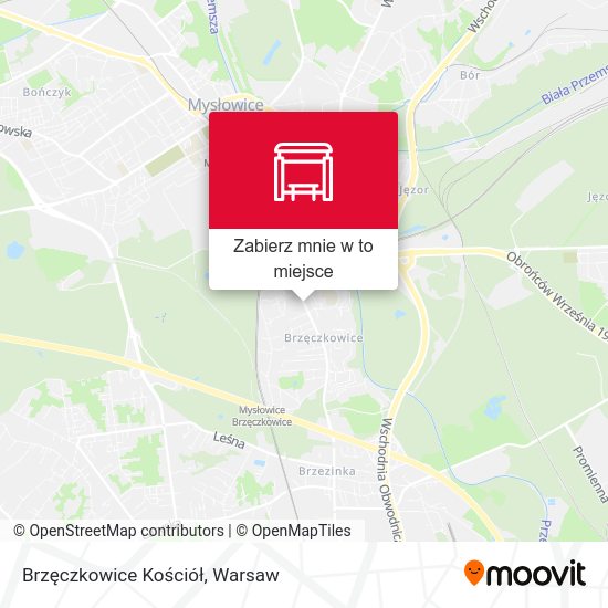 Mapa Brzęczkowice Kościół