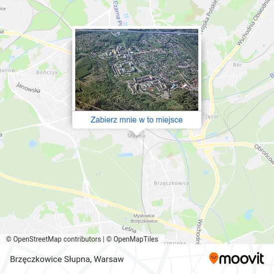 Mapa Brzęczkowice Słupna