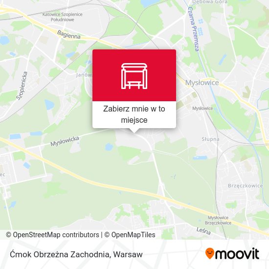 Mapa Ćmok Obrzeżna Zachodnia