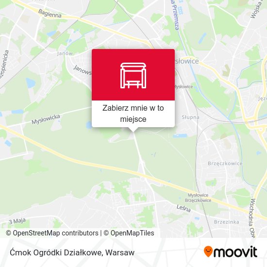 Mapa Ćmok Ogródki Działkowe