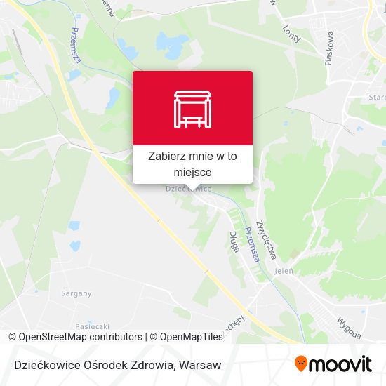 Mapa Dziećkowice Ośrodek Zdrowia