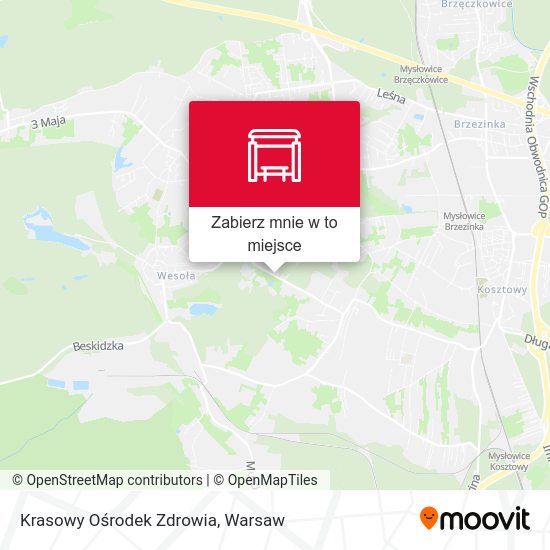 Mapa Krasowy Ośrodek Zdrowia