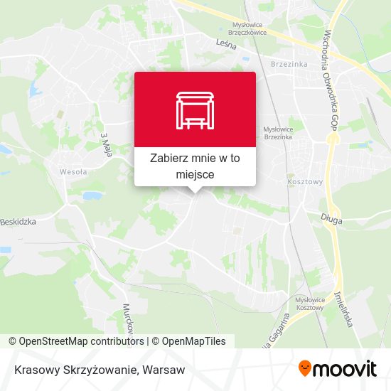 Mapa Krasowy Skrzyżowanie