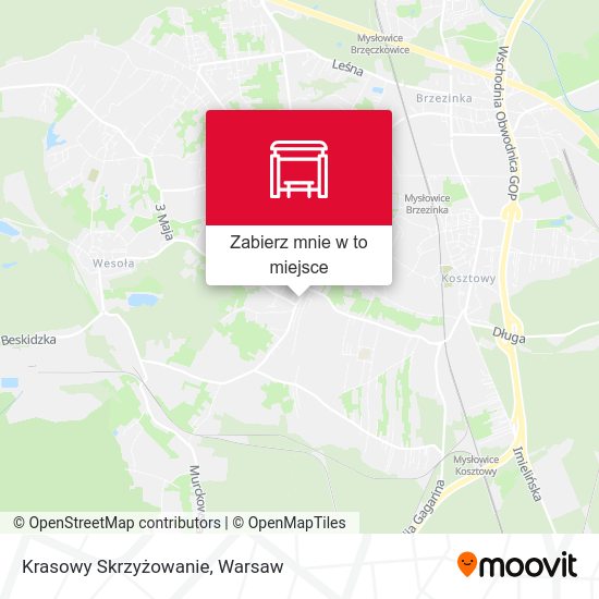 Mapa Krasowy Skrzyżowanie