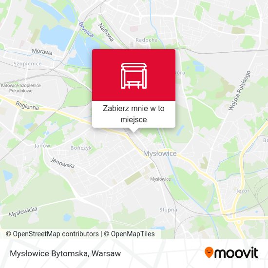 Mapa Mysłowice Bytomska