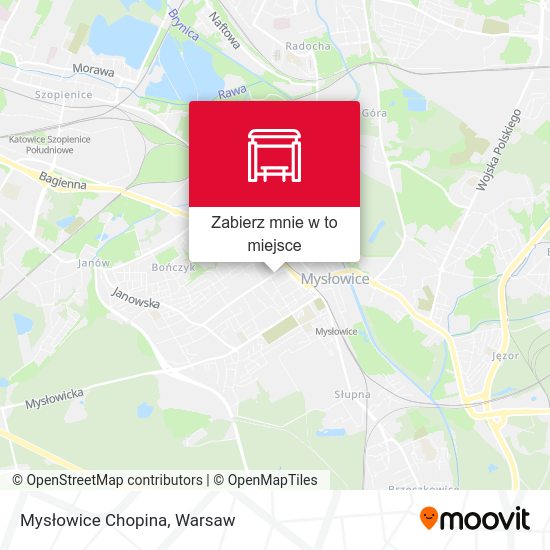 Mapa Mysłowice Chopina