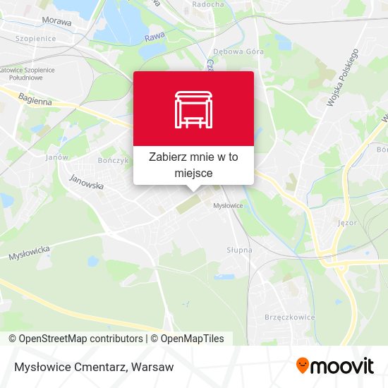 Mapa Mysłowice Cmentarz