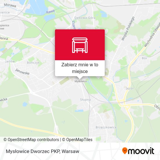 Mapa Mysłowice Dworzec PKP