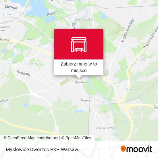 Mapa Mysłowice Dworzec PKP