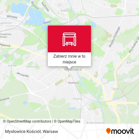 Mapa Mysłowice Kościół