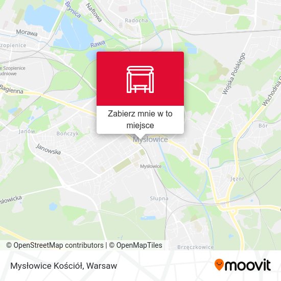 Mapa Mysłowice Kościół