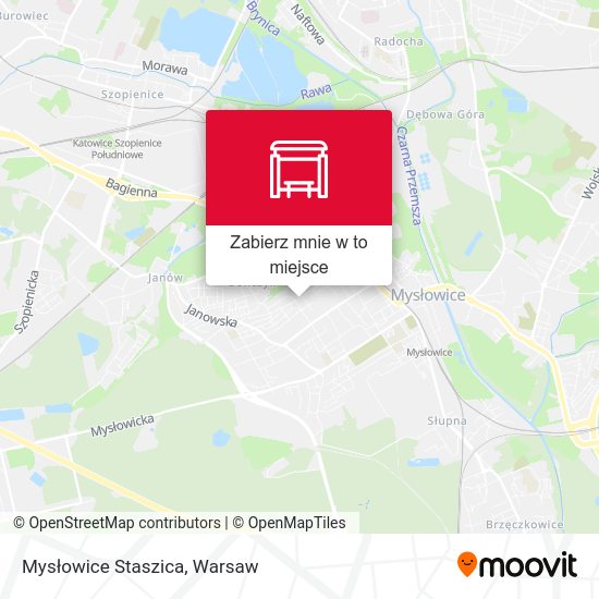 Mapa Mysłowice Staszica