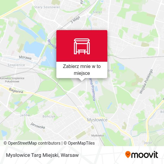 Mapa Mysłowice Targ Miejski