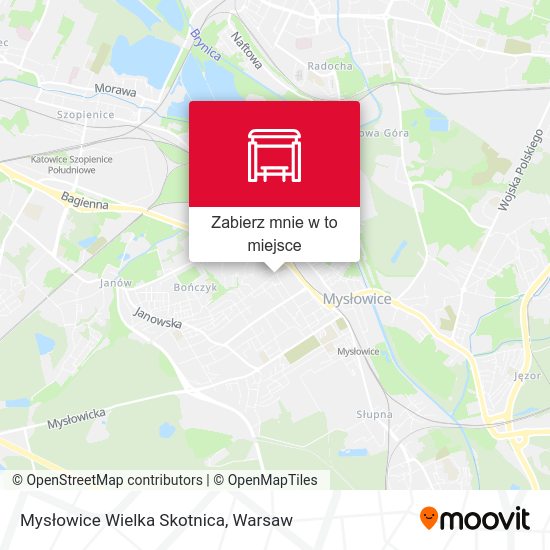 Mapa Mysłowice Wielka Skotnica