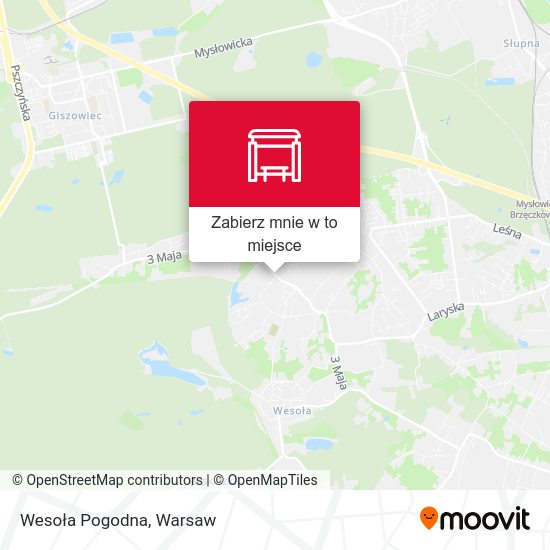 Mapa Wesoła Pogodna