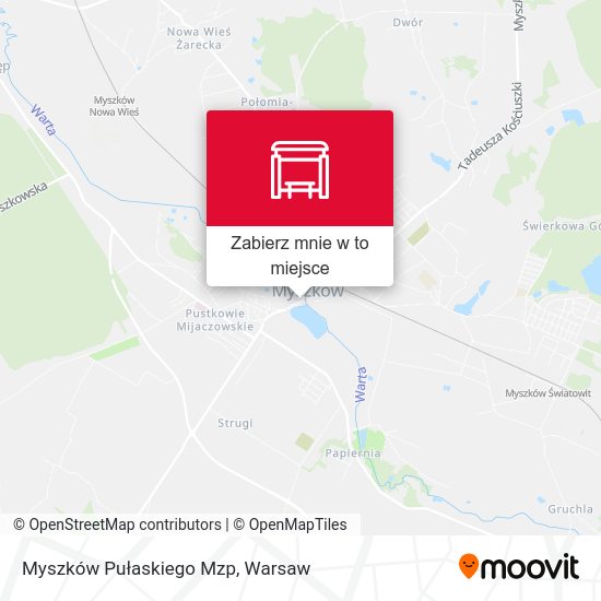 Mapa Myszków Pułaskiego Mzp