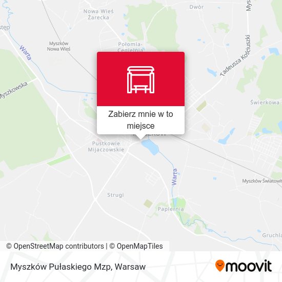 Mapa Myszków Pułaskiego Mzp