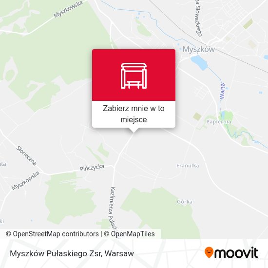 Mapa Myszków Pułaskiego Zsr