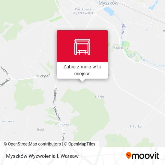 Mapa Myszków Wyzwolenia I