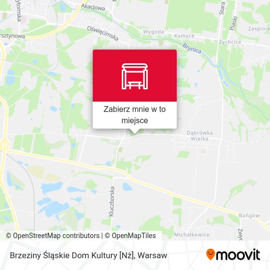 Mapa Brzeziny Śląskie Dom Kultury [Nż]