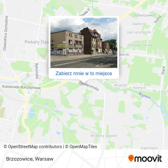 Mapa Brzozowice