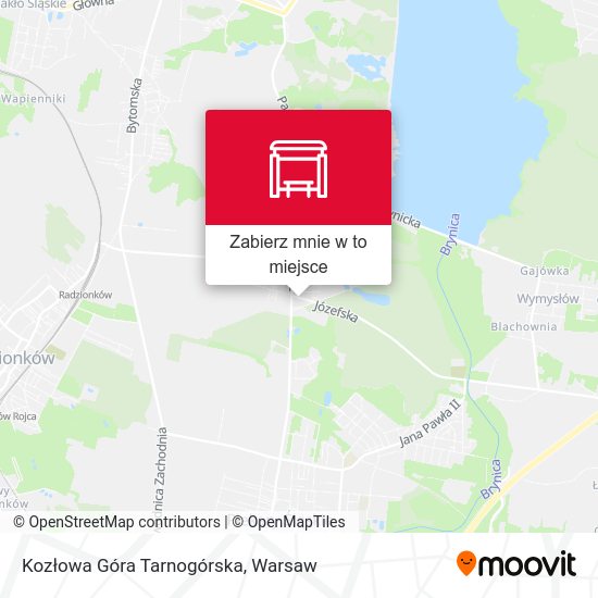 Mapa Kozłowa Góra Tarnogórska