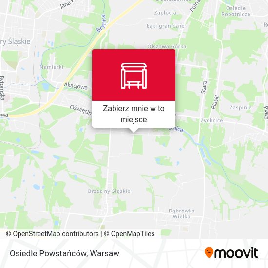 Mapa Osiedle Powstańców