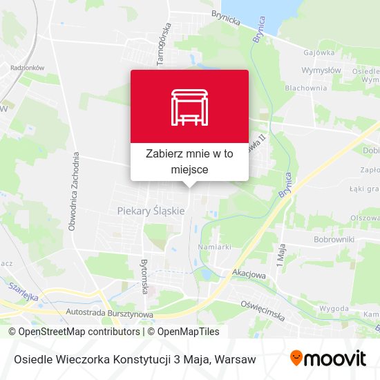 Mapa Osiedle Wieczorka Konstytucji 3 Maja