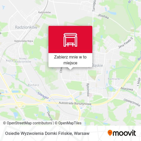 Mapa Osiedle Wyzwolenia Domki Fińskie