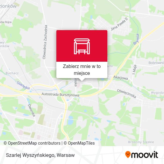 Mapa Szarlej Wyszyńskiego