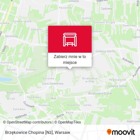 Mapa Brzękowice Chopina [Nż]