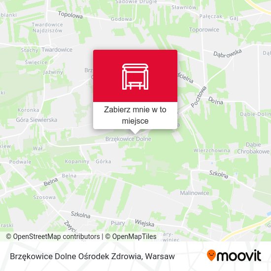 Mapa Brzękowice Dolne Ośrodek Zdrowia