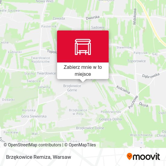 Mapa Brzękowice Remiza