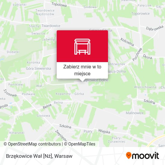 Mapa Brzękowice Wał [Nż]